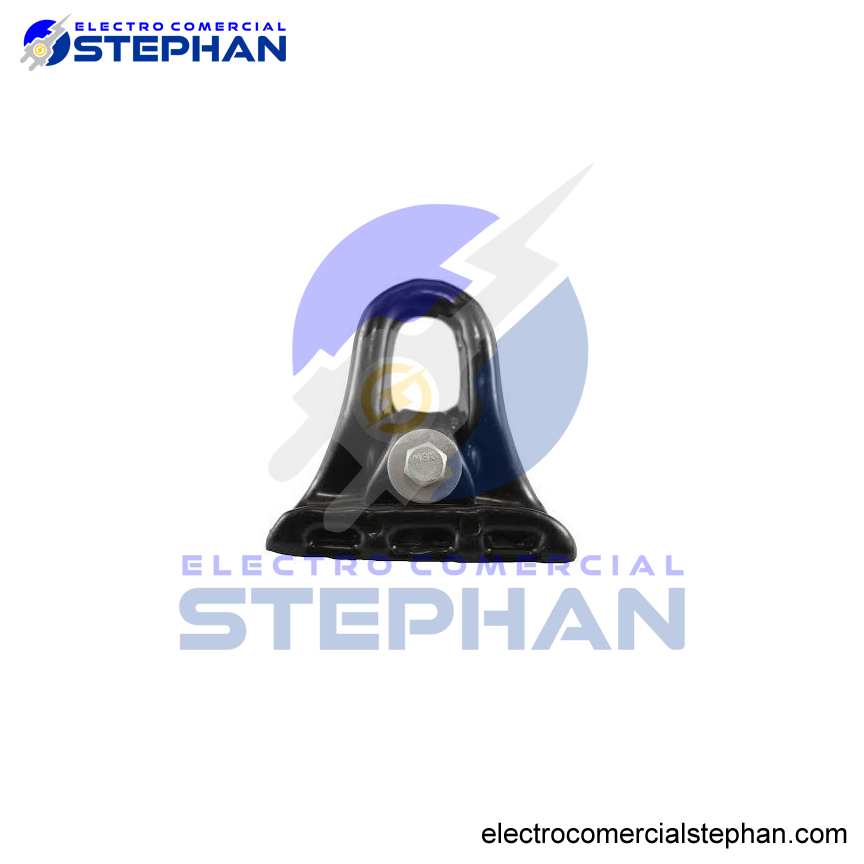 GRAPA SUSPENSIÓN TIPO MANITO PLASTIFICADA C/PERNO GALV.