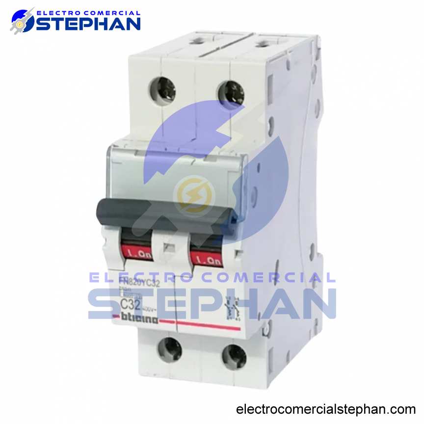 INTERRUPTOR TERMOMAGNÉTICO 2X32A 220V-10KA BTICINO LEGRAND