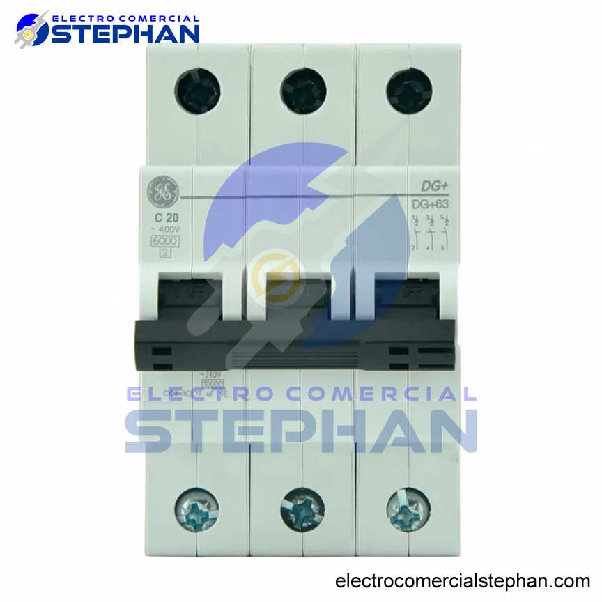 INTERRUPTOR TERMOMAGNÉTICO 3X20A 220V-10KA GENERAL ELECTRIC