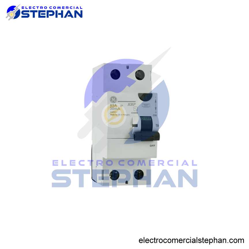 INTERRUPTOR DIFERENCIAL 2X63A 30MA 230V GENERAL ELECTRIC