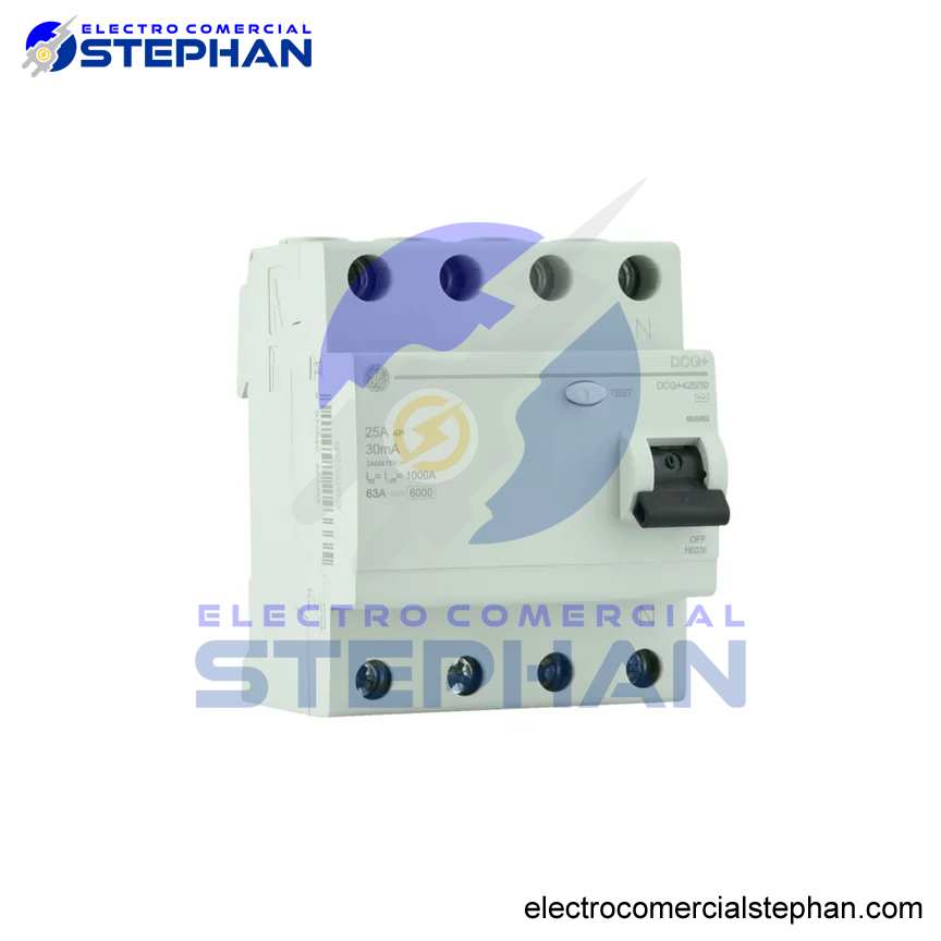 INTERRUPTOR DIFERENCIAL 4X25A 30MA 230V GENERAL ELECTRIC