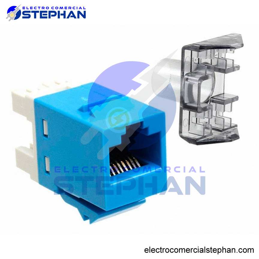 JACK RJ45 CAT6 ROJO/NEGRO/BLANCO/AZUL