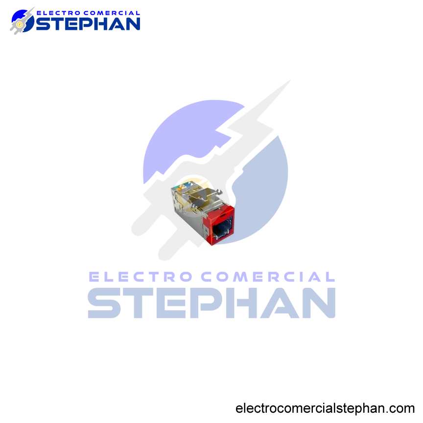 JACK RJ45 CAT6A ROJO/NEGRO/BLANCO/AZUL