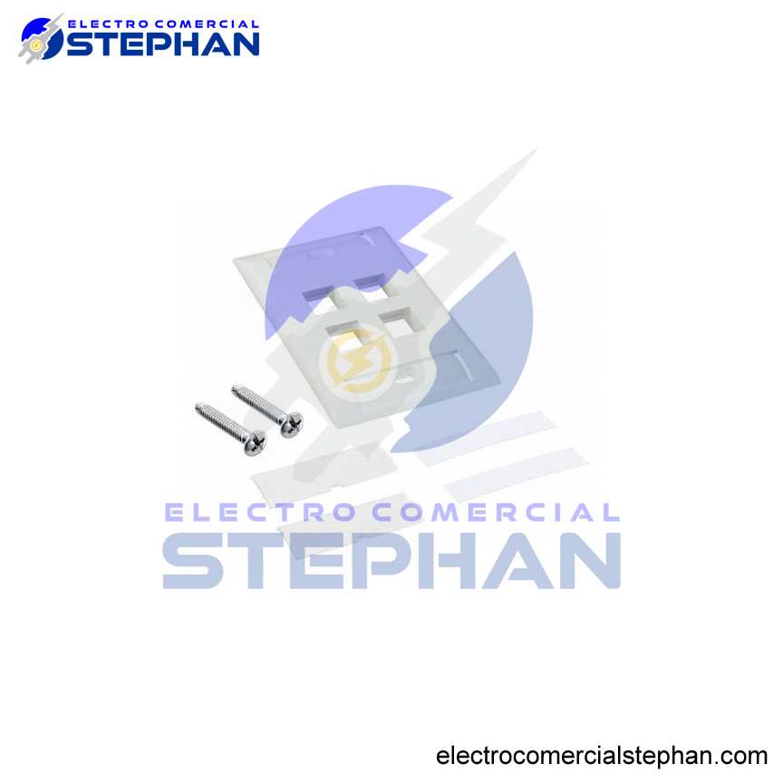 FACE PLATE ICONEBLE DE 4PUERTOS BLANCO/MARFIL