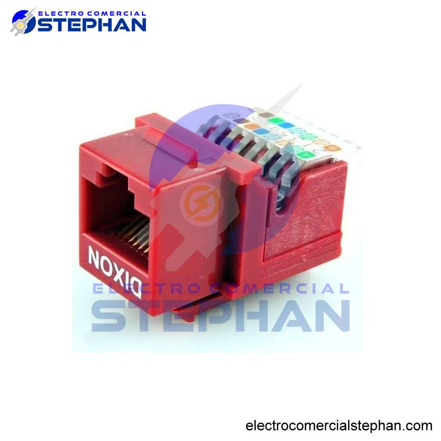 JACK RJ45 CAT5 ROJO/NEGRO/BLANCO/AZUL