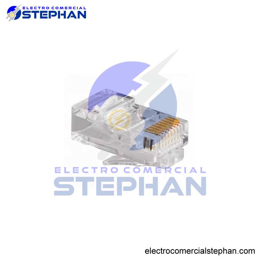CONECTOR RJ45 CAT5E TRANSPARENTE
