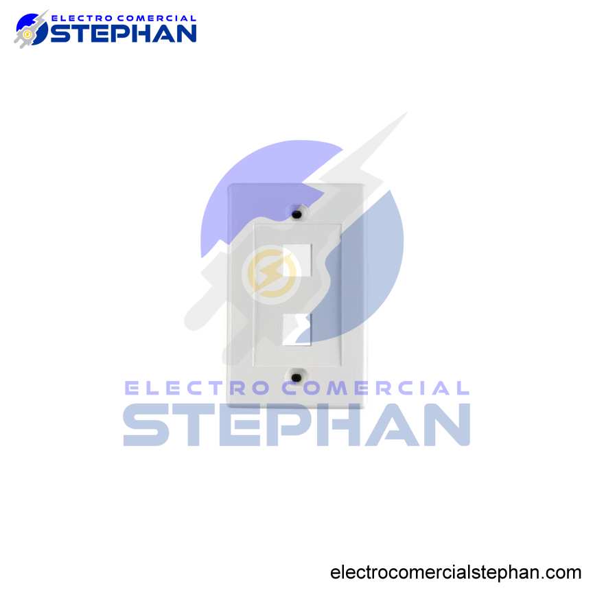 FACE PLATE DE 2PUERTOS BLANCO