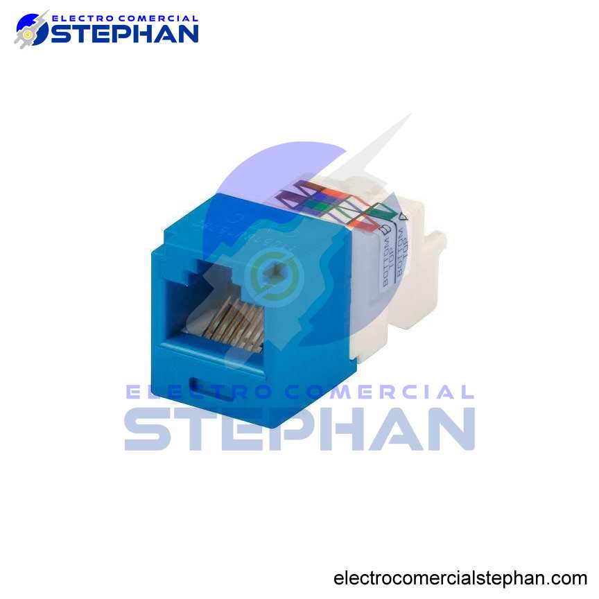 JACK RJ45 CAT6 ROJO/NEGRO/BLANCO/AZUL NETKEY