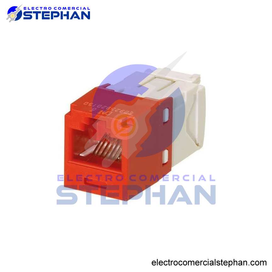 JACK RJ45 CAT6 ROJO/NEGRO/BLANCO/AZUL PANNET