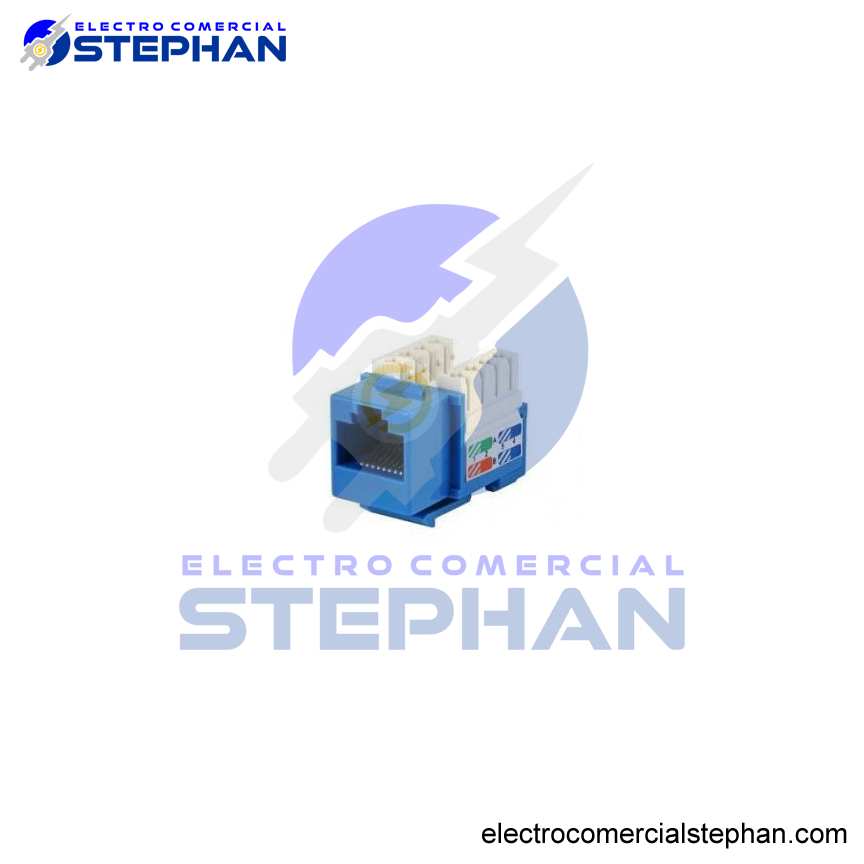 JACK RJ45 CAT6 ROJO/NEGRO/AZUL