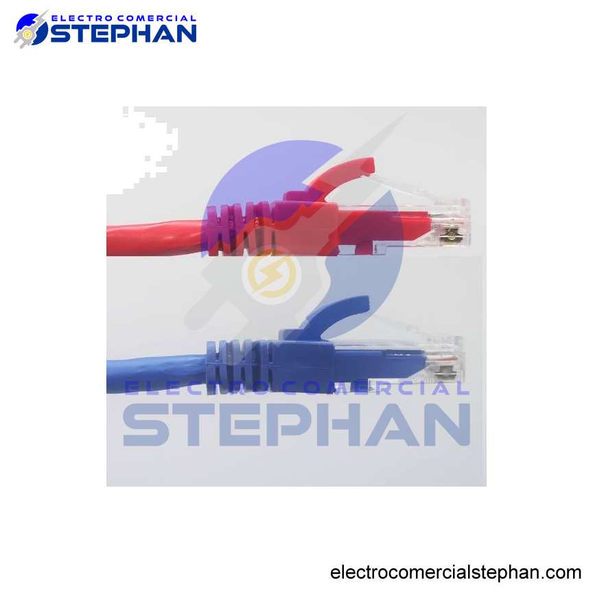 PACHCORD CAT6 DE 2MTS NEGRO/ROJO/AZUL LSZH