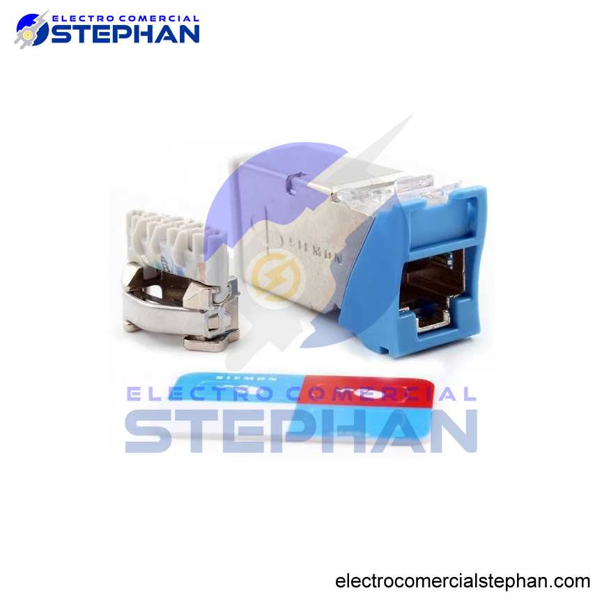 JACK RJ45 CAT6A ROJO/NEGRO/AZUL