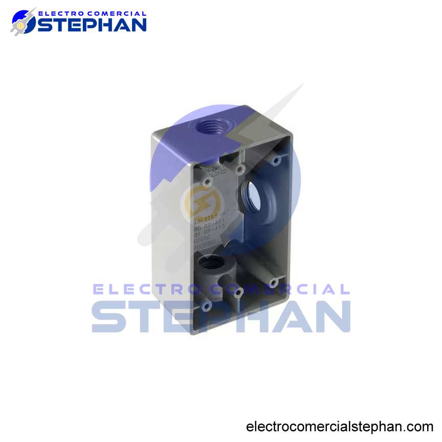 CAJA CONDULET RECTANGULAR DE 1PULG