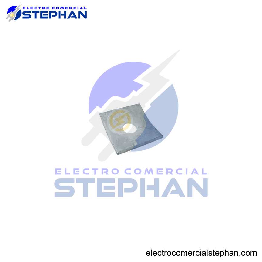 ARANDELAS CUADRADA CURVA 5MM X75X75 18MM